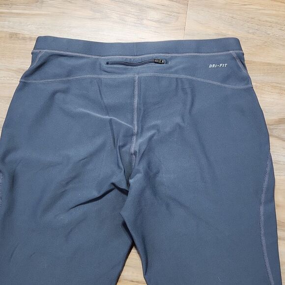☔️🩵Nike Gray Dri-Fit Power Running Athletic Pants Medium - Picture 7 of 14
